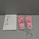 Insoles for Airtag Hidden Holder, Tracker Devise Case for Kids, Comfortable Inserts for Shoes Pink Rainbow (Pink, Foot:6.2-6.9IN/Insole:6.8-7.5IN/10-12C)