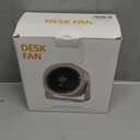 Portable Table Fans, Quiet Wall-Mounted Desk Fan, Touch Control, 140 Tilt, Rechargeable 4000mAh Battery Operated Fan for Office Home Kitchen Camping