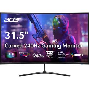 Acer Nitro 31.5in FHD 1920x1080 Curved 240Hz Gaming Monitor ED320Q W0biip