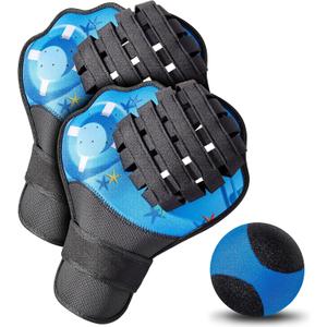 Strdfeve Water Ball&Glove Set,Water Bouncing Ball&Catch Mitt,Pool Baseball Catching Mitt for Beach Games,Play Catch Skip Ball&Glove