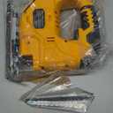 Cordless Jig Saw for De-Walt 20V Battery, 7 Speed Variable Up to 3200RPM, LED Light, 45 Bevel Cuts, 3 Orbital Motions, with Jig Saw Blade for Straight/Curve/Circle Cutting(Battery Not Include)