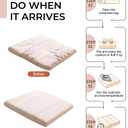 Funuojiaju Chair Cushions Set of 2, Dinning Chair Cushions, Kitchen Chair Cushion, Chair Pads for Dining Chairs, Removable Cover, Machine Washable, Non-Slip Bottom (18 x 18 x 1.8 inch)