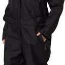 YEEFINE Women's Ski Suit One Piece Snowsuits Jumpsuits Winter Waterproof Snowboard Suits (Large, Black)