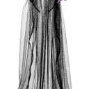 Merroyal Women's Dia de los Muertos Rose Flower Costume Headpiece Halloween Day of The Dead Costume Headband (Black)