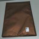 LEXMORE Placemats Set of 8 Vinyl/Plastic Woven Place Mats for Kitchen Table Indoor/Outdoor Washable Placemat Wipeable Dining Table Mats(A-Caramel)