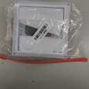 Funmit 4" Dryer Vent Cover for Exterior Wall Vent Hood Outlet Airflow Dryer Air Vent with Screen Includes 4 Screw for Easy Installation (White)