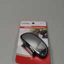 LivTee Blind Spot Mirror, HD Glass Frameless Convex Rear View Mirrors Exterior Accessories with Wide Angle Adjustable Stick for Car SUV and Trucks, Black (Capsule-Shaped)