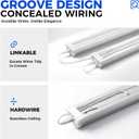 Barrina LED Shop Lights for Workshop 4FT, 5000K Daylight White, 45W, 5000LM, Hidden Wiring, Linkable 4FT Light Fixture Cord with ON/Off, Frosted Cover, LED Ceiling Light for Garage, Kitchen, 2 Packs