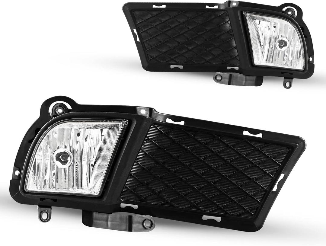 Fog Lights compatible for Kia Forte Sedan 2010 2011 2012 Driver Passenger Replacement Lamps Assembly