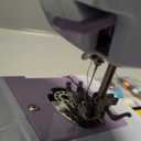 Sewing Machine for Beginners,Portable Sewing Machine with 12 Built-in Stitches,2 Speed(High-Low Speeds),DC Power Supply Method-QEV505