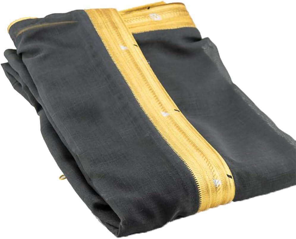 Summer Formal Khashiyah Abaya (Bisht) with Exquisite Embroidery (Gray)