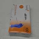 Caring Nitrile Exam Gloves, Blue, Powder-Free, Disposable Gloves for Medical Care, First Aid, Cleaning, Food Prep S