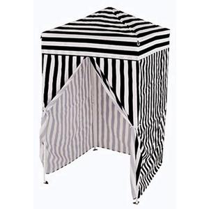 Impact 4'x4' Pop up Changing Dressing Room, Black and White, Shelter folds down to 8"x8"x47"