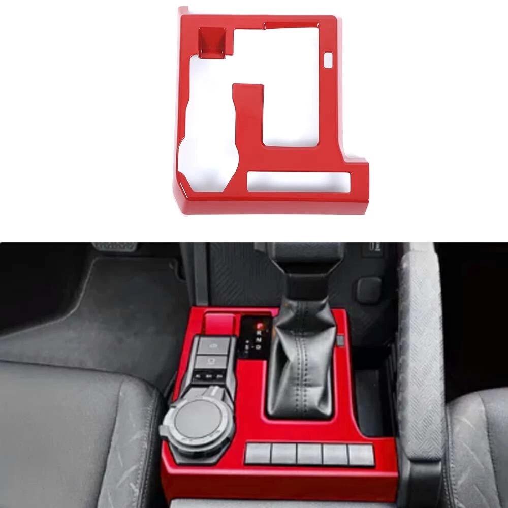 Lcojicep Car Gear Shift Panel Cover Trim Compatible with Toyota Tacoma 2024 2025 ABS Center Console Gear Shift Panel Frame Protective Cover Decoration Accessories (Carbon Fiber Grain)