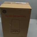 JOYBOS 1Pack Bathroom Trash Can with Lid,  2.4Gal Garbage Can with Pop-Up Lid, Small Trash Can Dog Proof, Slim Trash Bin Waste Basket for Toilet, Office, Bedroom, Living Room, Kitchen (White)