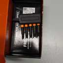 Spanner Screwdriver Bit Set - Railer 5PC S2 Steel 2" Spanner Snake Eyes Impact Driver Bit Set With A Tool Storage Bit Holder & Carabiner