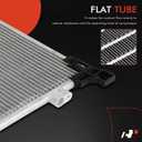 A-Premium Air Conditioning A/C Condenser Compatible with Toyota RAV4 2022-2023 2.5L, Venza 2022-2023 2.5L, Crown 2023-2024 2.4L 2.5L, Replace# 884A042070