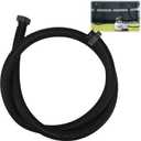 Frienda 10 ft Swimming Pool Replacement Hose - 1.5" Diameter Plastic Above Ground Hose Replacement Accessory for Home, Swimming Pool, Filter Pump, Saltwater Systems(Black)