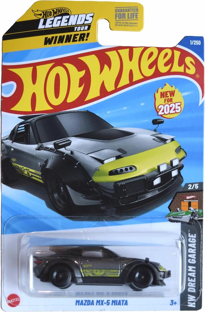 Hot Wheels Mazda MX-5 Miata, HW Dream Garage 2/5 [Gray] 1/250