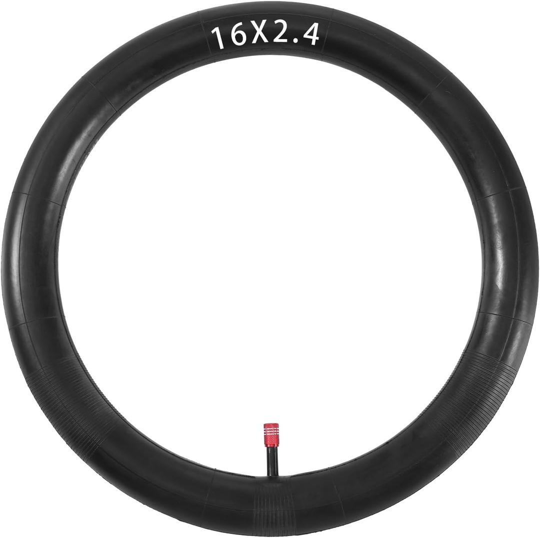 KAMIER 16x2.4/2.125 Inner Tube Straight Valve Stem Replacement for Razor MX650 MX500 SX500 Mcgrath Dirt Bike Front Tire Tube EcoSmart Metro Cargo SUP Electric Scooter Kids Off Road Motocross Parts
