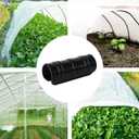 60PCS Greenhouse Clips 1 Inch Greenhouse Clamps Black Plastic Clamps Garden Buildings Tube Clips for PVC Pipe Greenhouse Films, Sunshade Nets, Row Covers, Shelters, Farming, Gardening