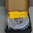 15 Ft Flexible Race Car Track (Daytona Blue) for Kids,Flex Track Starter Set Compatible with Hot Wheels and Diecast 1/64th Cars, Portable Racetrack Roll Up Race Track with 4 Racecars and Suction Cups