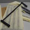 CAXIMSY Black Adjustable Towel Bar for Bathroom Wall Mount17-30.7inch Adhesive Shower Towel Rack Stainless Steel Bath Towel Holders for Toilet Kitchen Double Towel Hanger (Black 2-Layer Towel Rack)