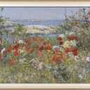 VIYYIEA Framed Wall Art for Living Room, Garden Canvas Prints, Vintage Home Decor, Flowers Painting Picture, Bathroom Wall Decor Gifts for Friends or Family - 20L x 16W