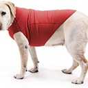 Fleece Sweater Vest, Cool Weather Pullover, Spring and Fall Clothes for Dogs (6500) (XXL Fits 100-130 LBS, Back 30", Red)