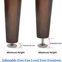 30Pcs Adjustable Furniture Leg Base Leveller Table Leveling Feet Pads, M6 x 15mmThreaded Rod