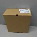 Coutgo Women's Knee High Boots Wide Calf Square Toe Chunky Heeled Pull-on Boot (11)