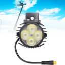 SUNGOOYUE E Bike Headlight, ABS Electric Scooter Headlight for G2 Pro Max, LED Headlamp with Horn Combo, Bright Front Light Replacement for Night Riding Safety Urban Commute