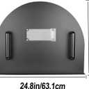 Pizza Oven Door 25x20 inch Stainless Steel Brick Pizza Oven Door Heavy Duty Outdoor Pizza Oven Kit Fit Most Outdoor Commercial Ovens
