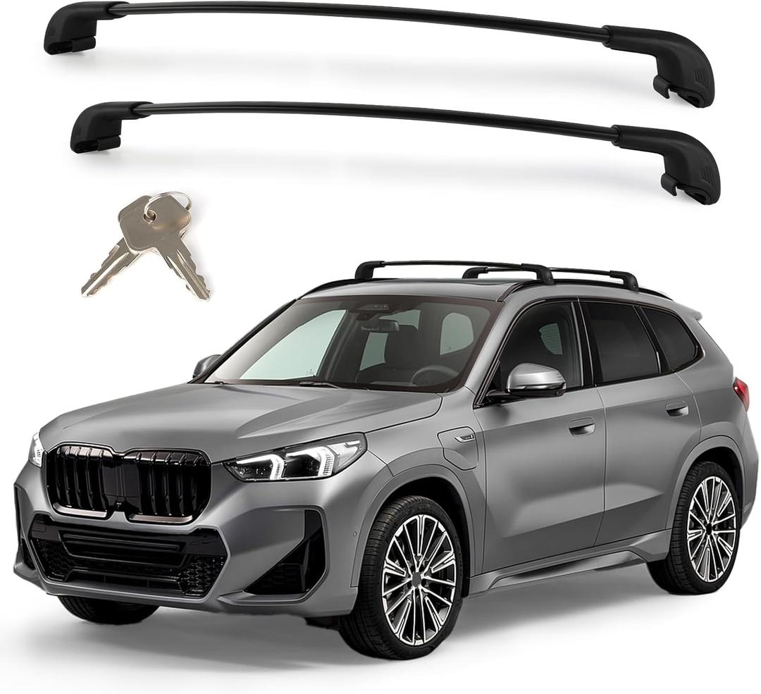 Roof Rack Cross Bars Compatible with BMW X3 G01 2018-2026, Heavy Duty 300 LBS Lockable Aluminum Crossbars, Anti-Theft Rooftop Cargo Carrier for Bike, Kayak, Ski, Cargo Box & Luggage