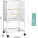 YITAHOME 41 inches Metal Bird Cage for Parakeets