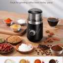 SHARDOR Electric Super Silent Blade Coffee Grinder, Timed Grind Control Rotary Knob, Adjustable Coarse to Fine for Coffee Beans, Spices & Herbs, with 1 Removable Stainless Steel Bowl, Black