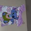 Disney Stitch Frozen Marvel Minnie Mouse Girls Swimsuits Ruffle One Piece Bathing Suits UPF 50 Swimwear Quick Dry, Size 6-7Y