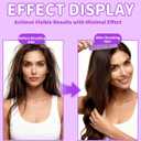 Curl Brush,Curl Defining Brush,Curly Hair Brush,for Shaping Curls, Waves & Coils, Reduces Frizz and Pulling, Ideal for All Hairstyles (Purple)