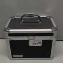 Vaultz Secure Security Lock Boxes - Safe Combination Lock Box, Storage for Documents, Valuables, Medicine & Money - 9.88 x 7.75 x 7 Inch - Black/Chrome