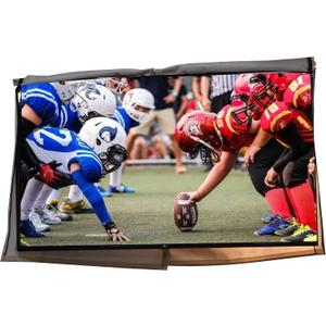 Outdoor 22-24-26" TV Set Cover,Scratch Resistant Liner Protect LED Screen Best-Compatible with Standard Mounts and Stands (Beige)