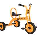 Kids Tricycle for Preschool Ages 3+, Ideal Outdoor Playground & Daycare Yard Trike, Durable Metal Pedal Trike, Sturdy Carbon Steel Frame, Solid Rubber Wheels, for Boys and Girls