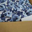 Arden Plush Indoor/Outdoor Rocking Chair Cushion Set, 18 x 20, Water Repellent, Fade Resistant, Tufted Cushion for Rocking Chairs Blue Garden Floral