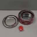 DIYDEC 3 Pack Christmas Cookie Tins with Lids Round Christmas Tin Containers with Gift Ribbon Large Medium Small Xmas Metal Nesting Containers Festive Cookie Tins for Gift Giving Holiday Treats