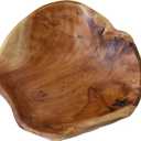 Creative Wood Bowl Root Carved Bowl Handmade Natural Real Wood Candy ServingBowl (9"-10")