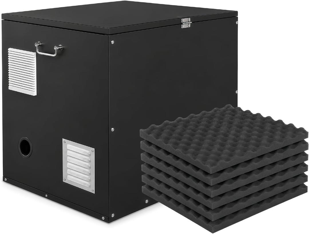 Heavy Duty Generator Box Soundproof Generator Storage Enclosure (30"x22"x24") for RV, Truck, Trailer Outdoor Use, Weather Resistant
