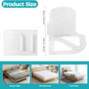 Bed Sheet Holders for Corners, 4 Pcs Adjustable Fitted Mattress Holders Organizer Clips Keep Sheets Firm & Tight in Place for All Bed Sizes (White)