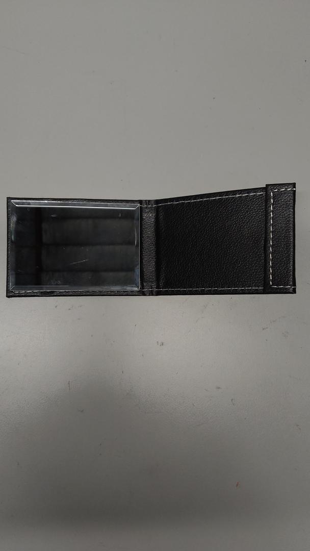Pocket Mirror In Leather Case