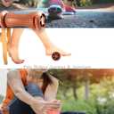 2 x Manual Foot Massager Roller for Plantar Fasciitis Relief, Portable Deep Tissue Muscle Massage Roller for Foot Arch and Heel Pain, Effective Reflexology Tool Relax The Nerves (Chocolate)