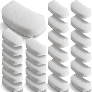 Pushglossy 24 Pcs Water Polishing Pads Compatible with Fluval 106/107/206/207 Filter Media Value Pack Clear Quick Replacement Aquarium Filter Media Compatible with Fluval Canister