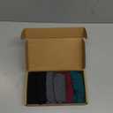 Underwear Women Pack Soft Cotton Mid/Low Rise Women's Panties 6 Pack (Large, 2 Black/2 Grey/1 Burgundy/1 Green)